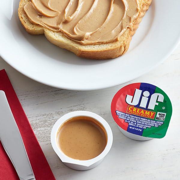 Peanut Butter to Go Cups, Natural & Creamy Snack Size (Pack of 18). Perfect Portion Control (Just ¾ Oz) 122 Calories per Single Cup. ATREVO Bundle + 18 Eco-Friendly Wooden Spoons. Back to School Snacks. - Image 2