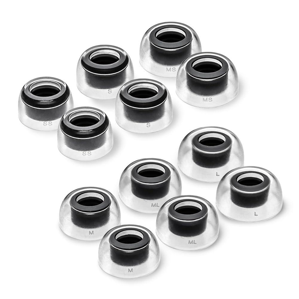 [6 Pairs] AZLA SednaEarfit Crystal for Bose Earbuds - Bose Earbuds Replacement Tips - Ear Tips for Noise Cancelling Headphones - for Bose Quietcomfort Ultra Earbuds, Bose QC Earbuds II - Image 4