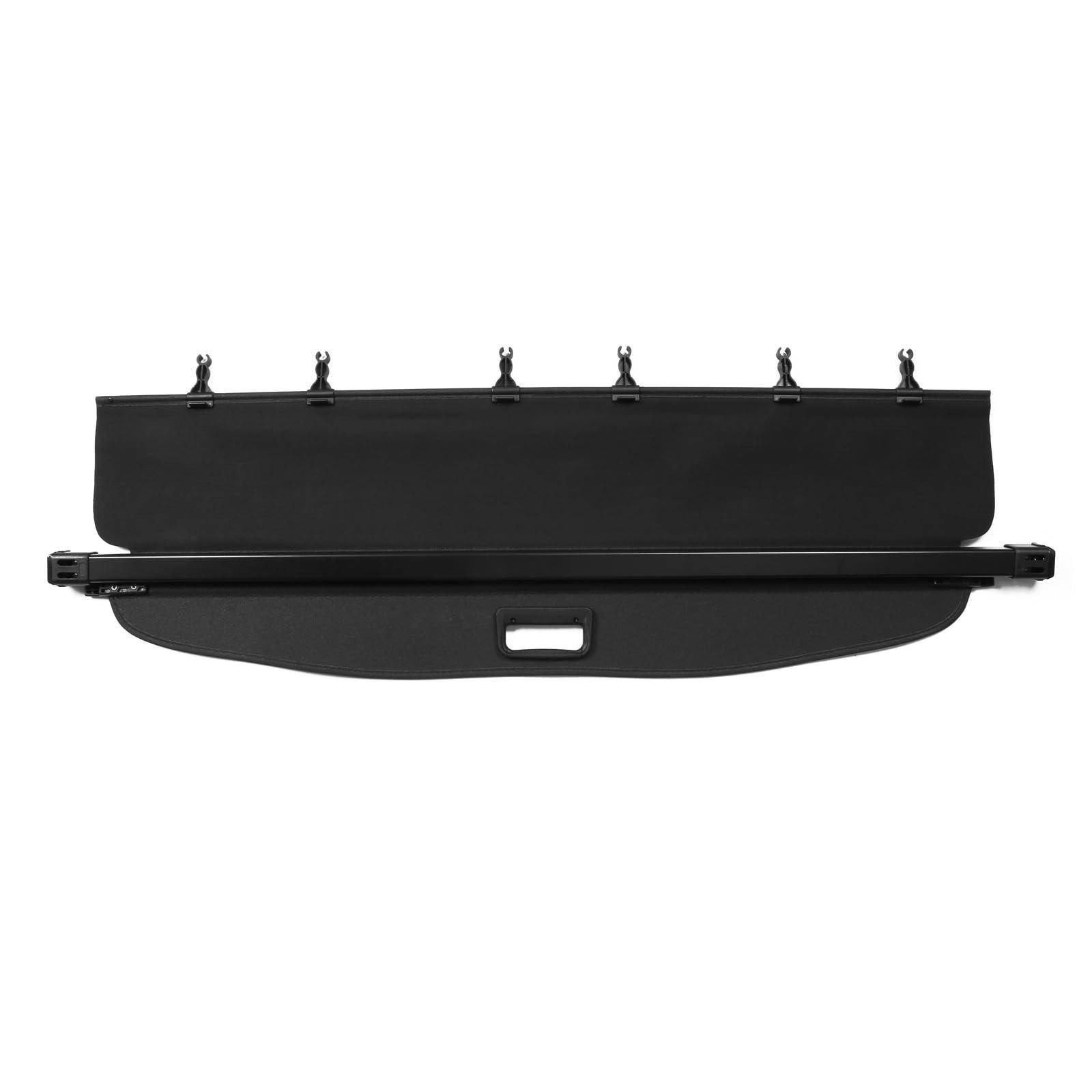IKON MOTORSPORTS, Cargo Cover Compatible with 2014-2018 Subaru Forester (Only Fit Automatic Rear Gate), PVC & Aluminum Rod Black Security Rear Trunk Cover Security Retractable Shield, 2015 2016 2017 - Image 4