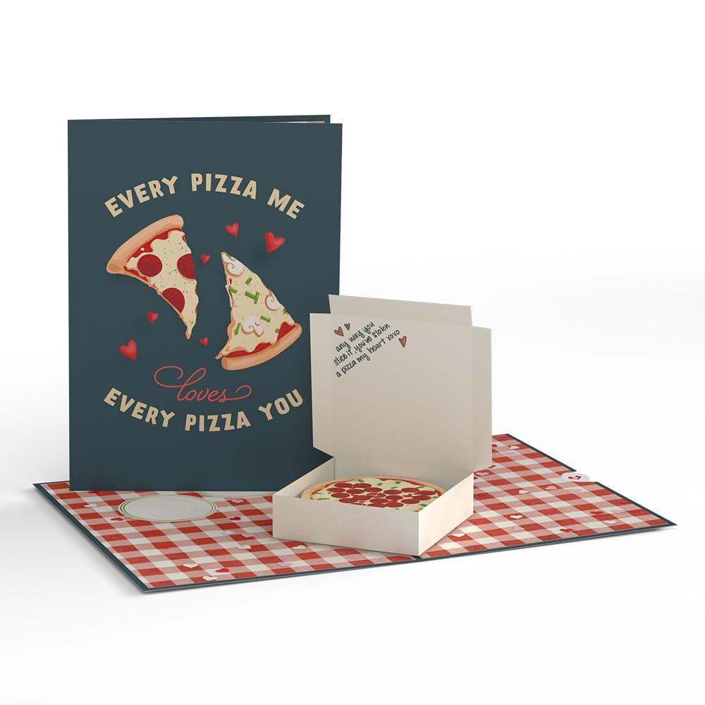 Lovepop Everyday Pop-Up Card for Her, Him - 3D Love Novelty Greeting Cards - Pizza Stolen a Pizza My Heart - 5" x 7" - Blank Notecard & Envelope Included - Image 3