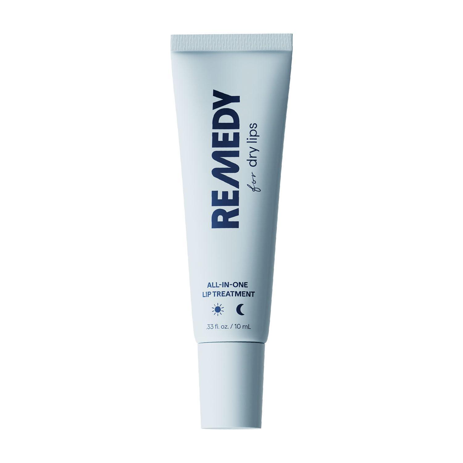 Remedy for Dry Lips - Hydrating and Healing Lip Balm Ointment with Ceramides, Peptides, and Dimethicone - Repairs Dry, Cracked Lips - By Dermatologist Dr. Shah