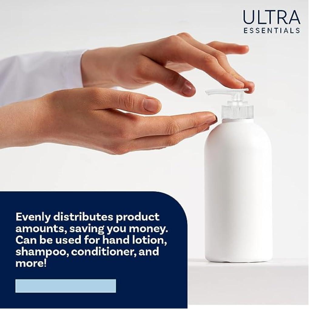 Dispenser Pumps Compatible with Olaplex No. 4 Fine Hair Shampoo, No. 5 Fine Hair Conditioner 8.5oz/250ml & No. 3 Hair Perfector 3.3oz, Three White Pumps Only, by Ultra Essentials (No.3, No.4 & No.5) - Image 8