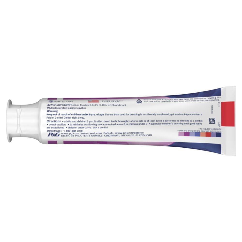 Crest 3D White Advanced Teeth Whitening Toothpaste, Radiant Mint, 3.3 oz, Pack of 2 - Image 10