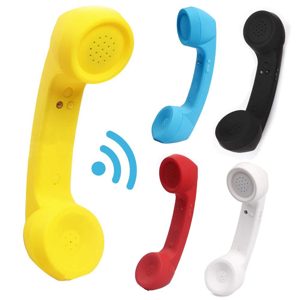 EMVANV Cordless Telephone Handset, Retro Wireless Mobile Phone Telephone Handset Receivers Headphones Radiation Proof Stereo Convenient Call Cell Phone(Black) - Image 8