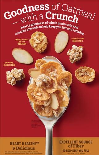 Oatmeal Crisp Heart Healthy Cereal, High Fiber Cereal Made with Whole Grain, 19.7 oz - Image 5