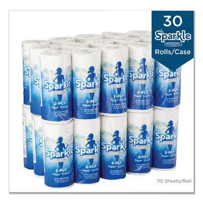 Sparkle Professional Series 2-Ply Perforated Kitchen Paper Towel Rolls by GP PRO (Georgia-Pacific), 2717201, 70 Sheets Per Roll, 30 Rolls Per Case - Image 4