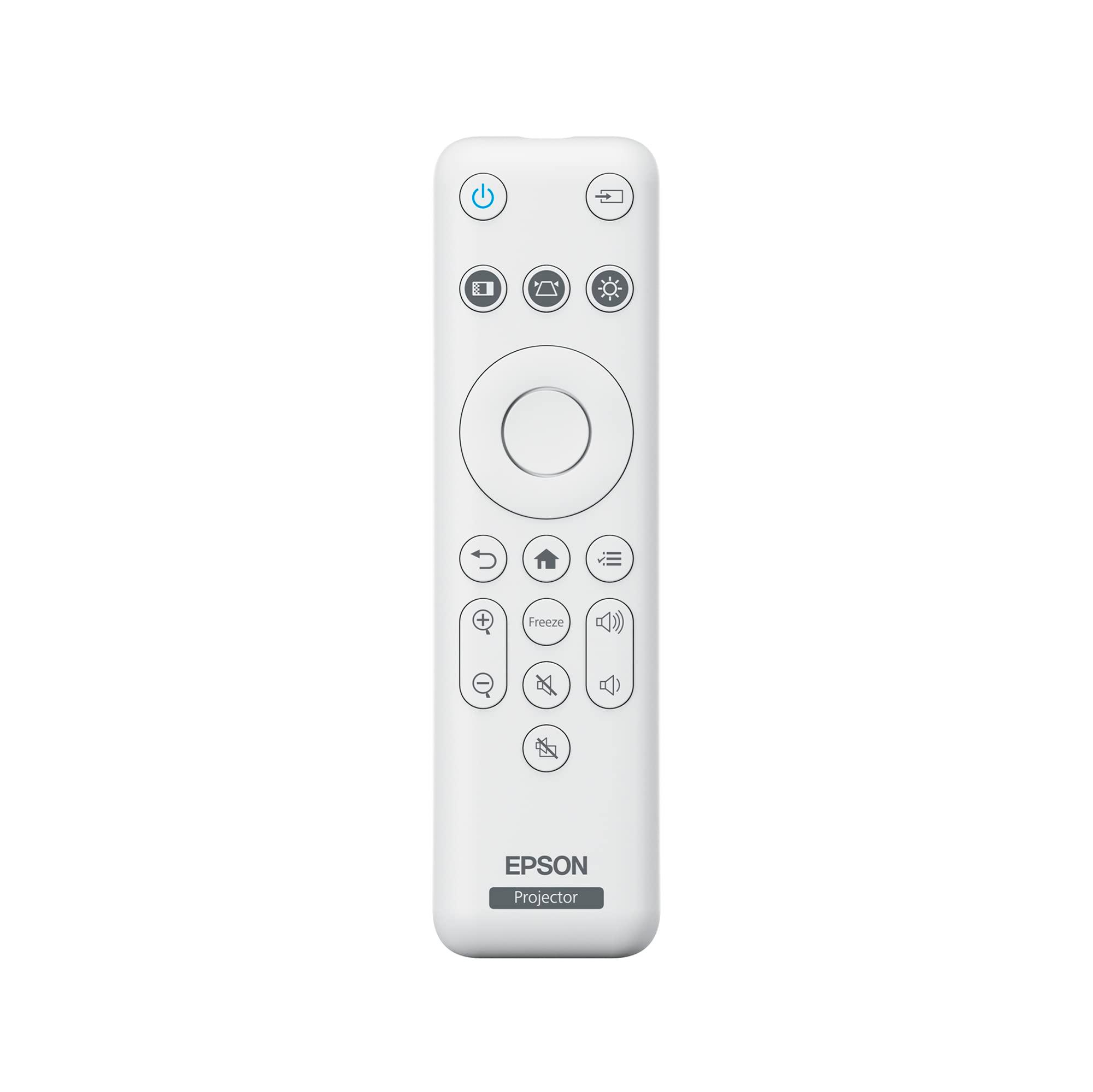Epson EpiqVision Flex CO-FH02 Full HD 1080p Smart Streaming Portable Projector, 3-Chip 3LCD, 3,000 Lumen Color/White Brightness, Android TV, Bluetooth, 5W Speaker, Home Entertainment - Image 8