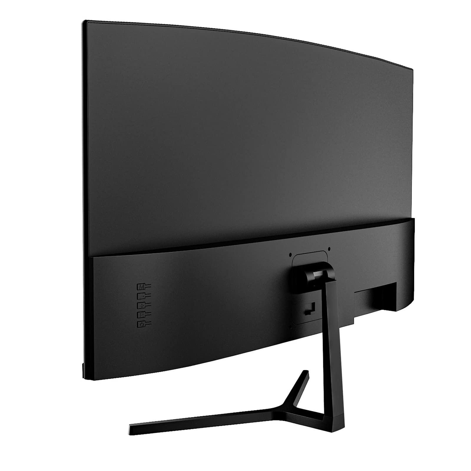 CRUA 24” Curved Gaming Monitor, 180Hz/144Hz FHD 1080P, Support 120% sRGB, AMD FreeSync, Low Motion Blur, Wall Mount Installs Compatible, for Office and Games(HDMI 1.4 & DP 1.2) – Black - Image 2