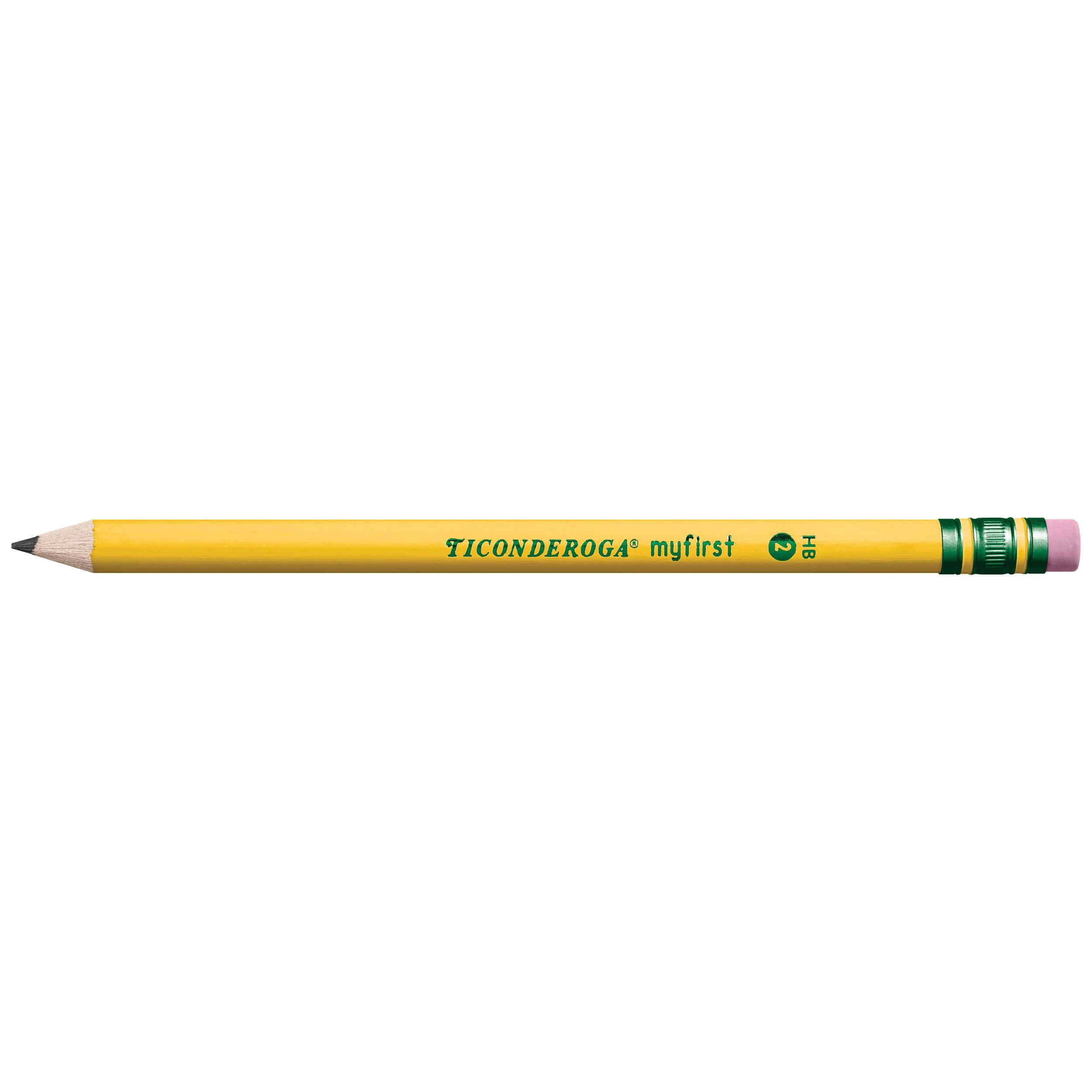 Ticonderoga My First Wood-Cased Pencils, Pre-Sharpened, 2 HB, Yellow, 12 Count - Image 4