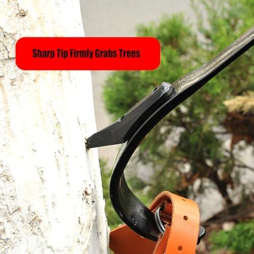 MIZHAO Tree Climbing Spikes Kit - Tree Climbing Gear Arborist Tree Climbing Kit for Tree Work, Climbing Sports Working 16.13 inches Yellow Brown - Image 6