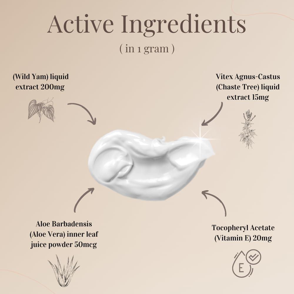 Wild Yam Cream 4.2 OZ | Wild Yam Cream For Hormone Balance & Menopause Relief | 100% All Natural Ingredients - Image 3