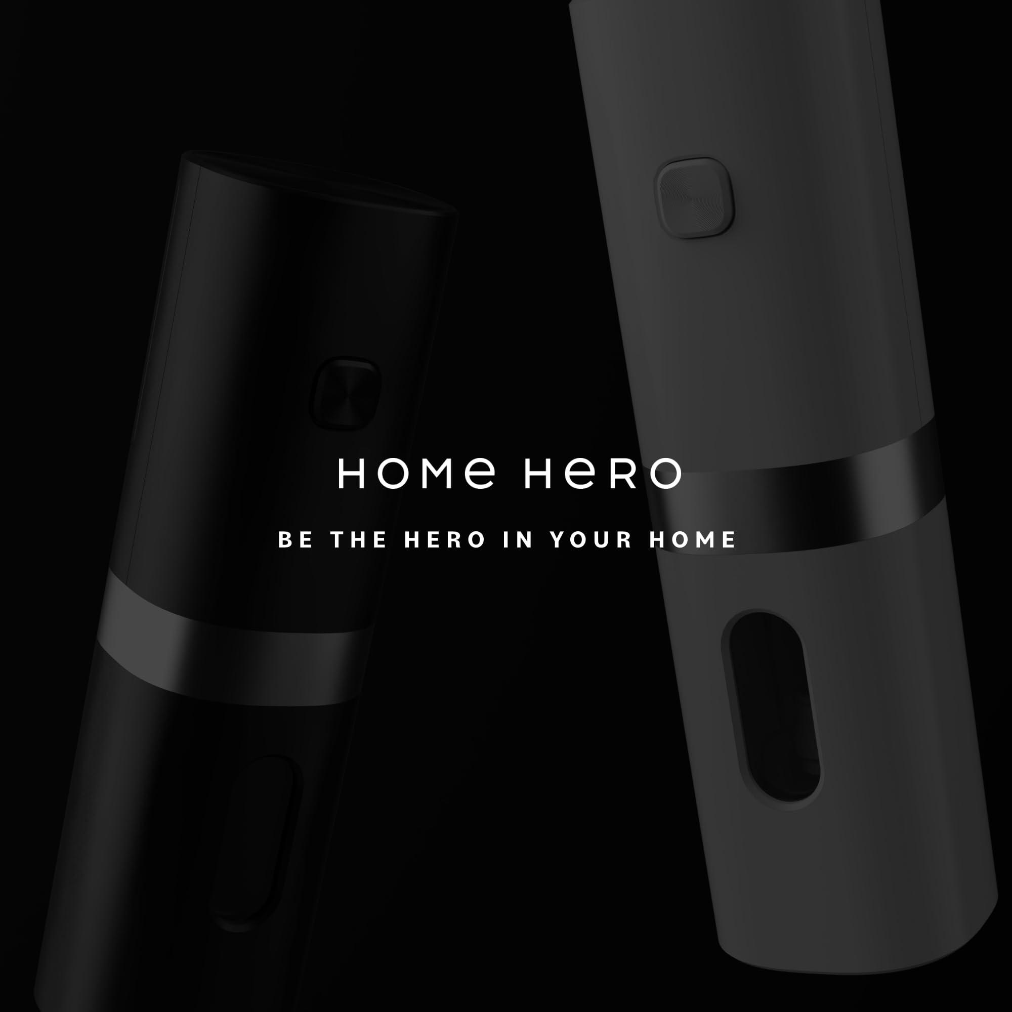 Home Hero Electric Salt and Pepper Grinder Set - Automatic Salt and Pepper Grinder Set Rechargeable. Electronic Salt and Pepper Shakers with LED Light, Electric Pepper Grinder & Salt Grinder, Set of 2 - Image 8