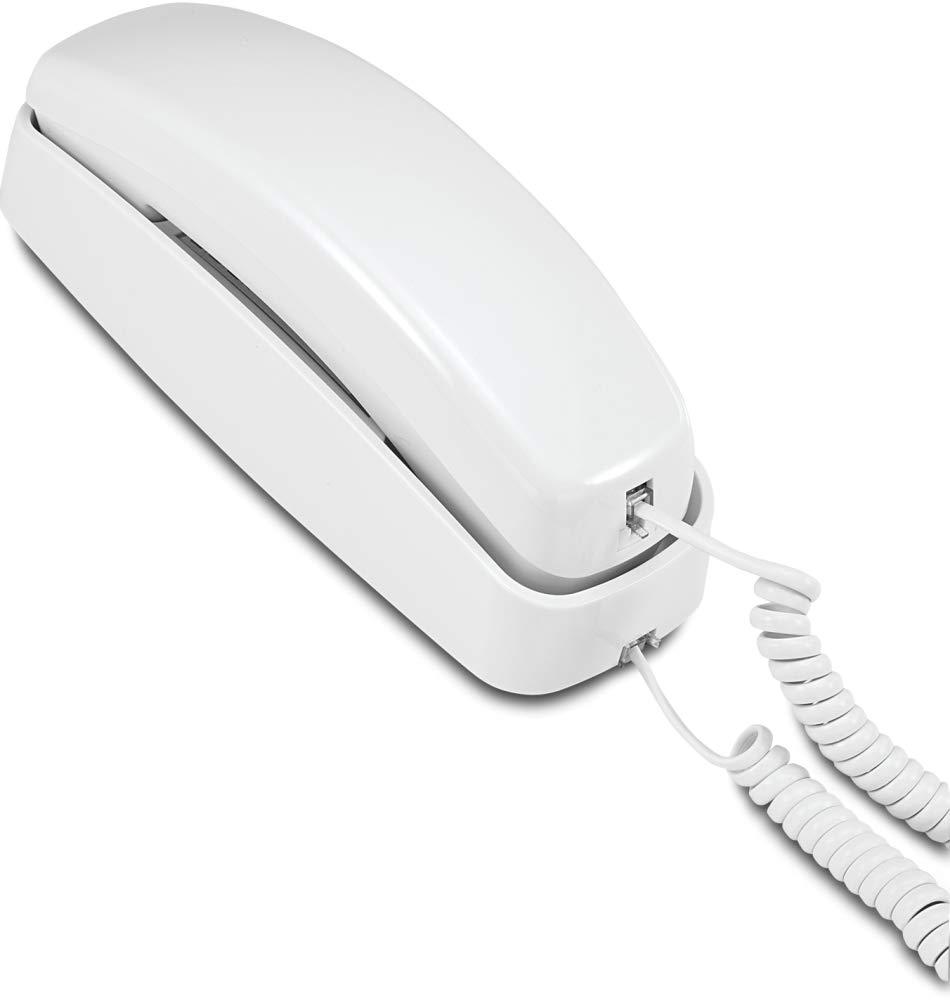 AT&T 210 Basic Trimline Corded Phone, No AC Power Required, Wall-Mountable, White - Image 2