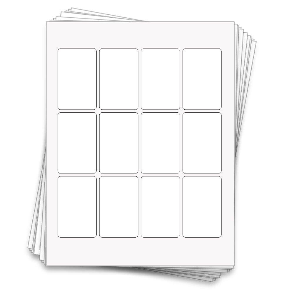 120 Labels for 4 oz Jars, 1.75 in. x 2.75 in. (White Waterproof Vinyl (Inkjet only))
