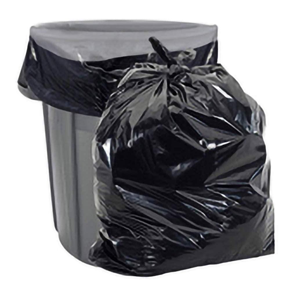 Aluf Plastics 55-60 Gallon Trash Bags - 1.5 MIL (eq) Black Heavy Duty Trash Can Liners - 38" x 58" - Pack of 100 - For Contractor, Industrial, Commercial, & Outdoor