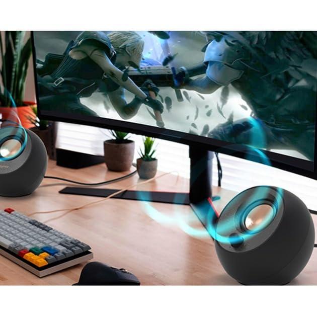 Creative Pebble 2.0 USB-Powered Desktop Speakers with Far-Field Drivers and Passive Radiators for Pcs and Laptops (Black) - Image 3