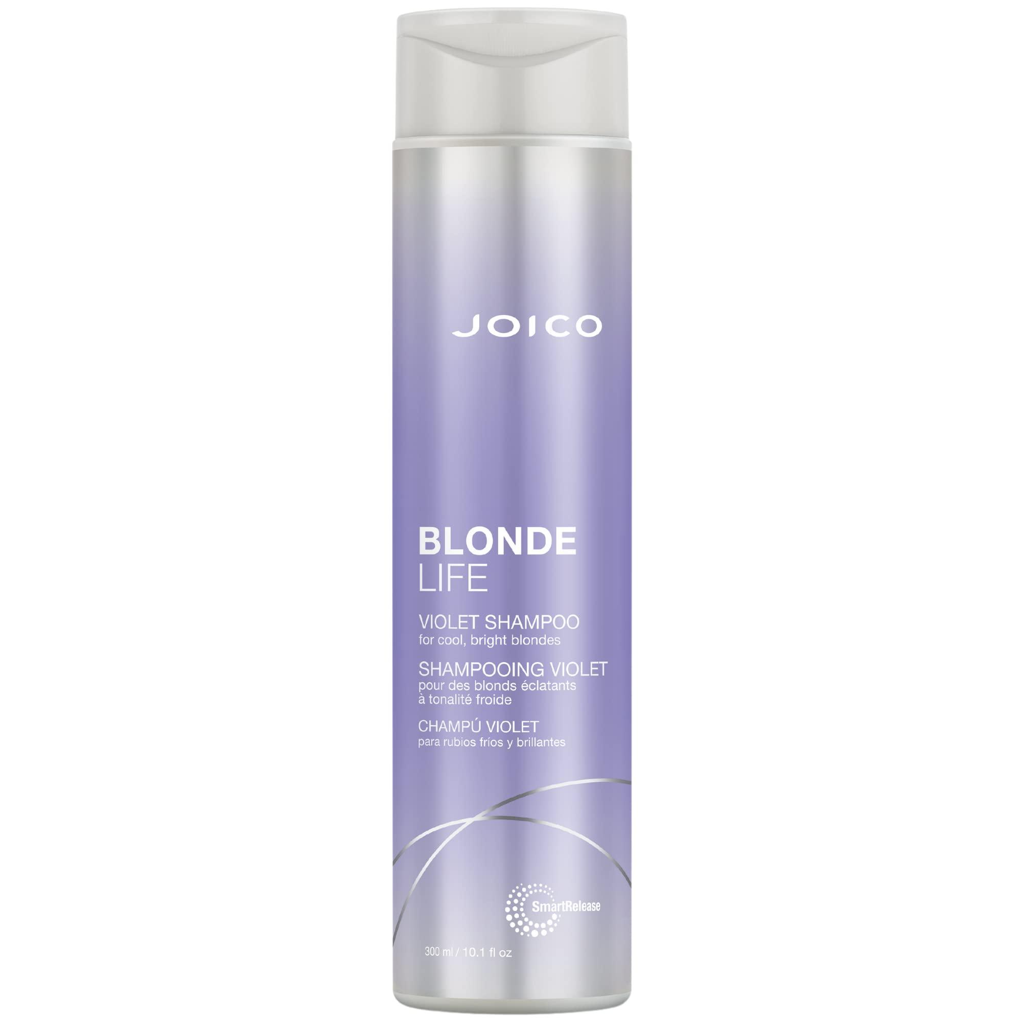 Joico Blonde Life Violet Shampoo | For Cool & Bright Blonde Hair | Neutralize Brassy Tones | Banish Yellow Tones | Boost Shine | Sulfate Free | With Monoi & Tamanu Oil