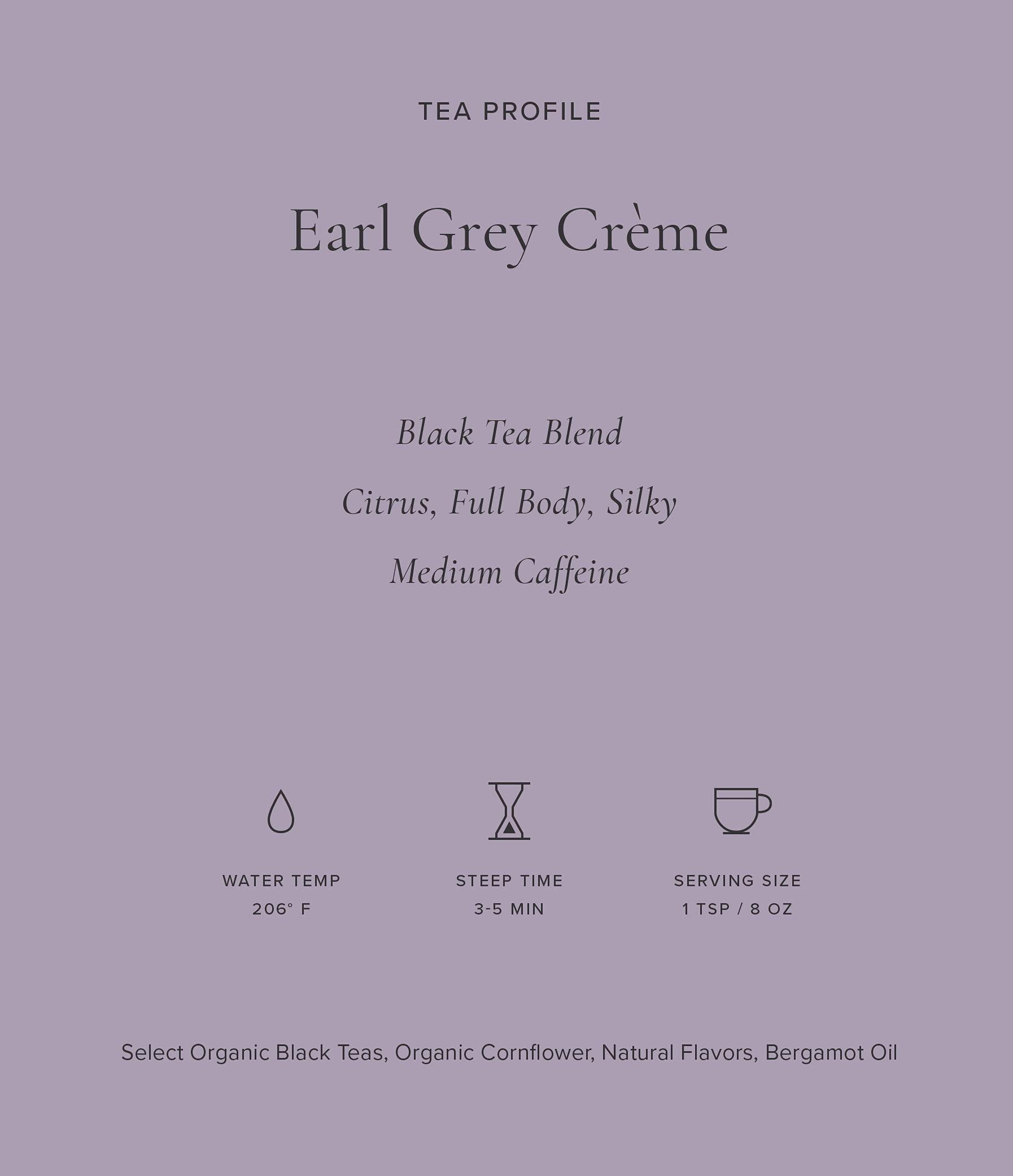 Art of Tea | Organic Earl Grey Creme Tea 2.5oz | Artisan Loose Leaf Tea Tin - Image 4