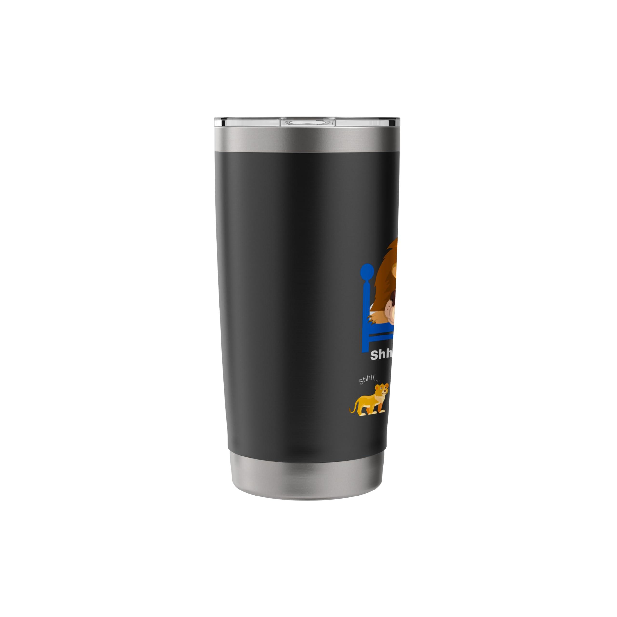 Lion Sleeping Father Gifts Father's Day Birthday Christmas Stainless Steel Insulated Tumbler - Image 5