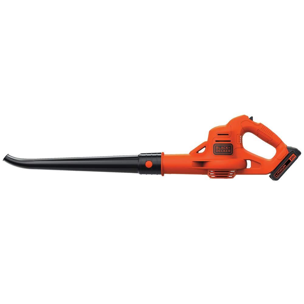 BLACK+DECKER 20V MAX Cordless Leaf Blower, Lawn Sweeper, 130 mph Air Speed, Lightweight Design, Battery and Charger Included (LSW221) - Image 7