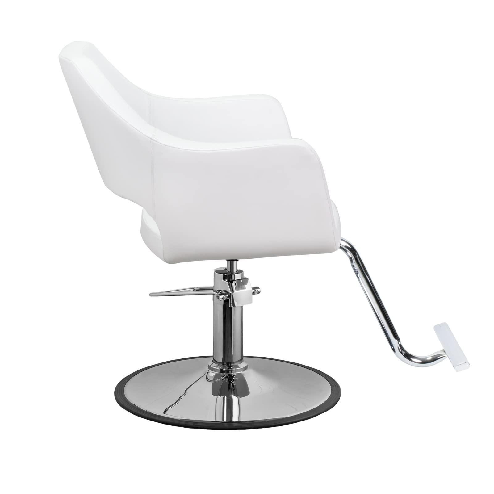 Salon Styling Chair Richardson WHT for Beauty Salon Furniture - Image 3