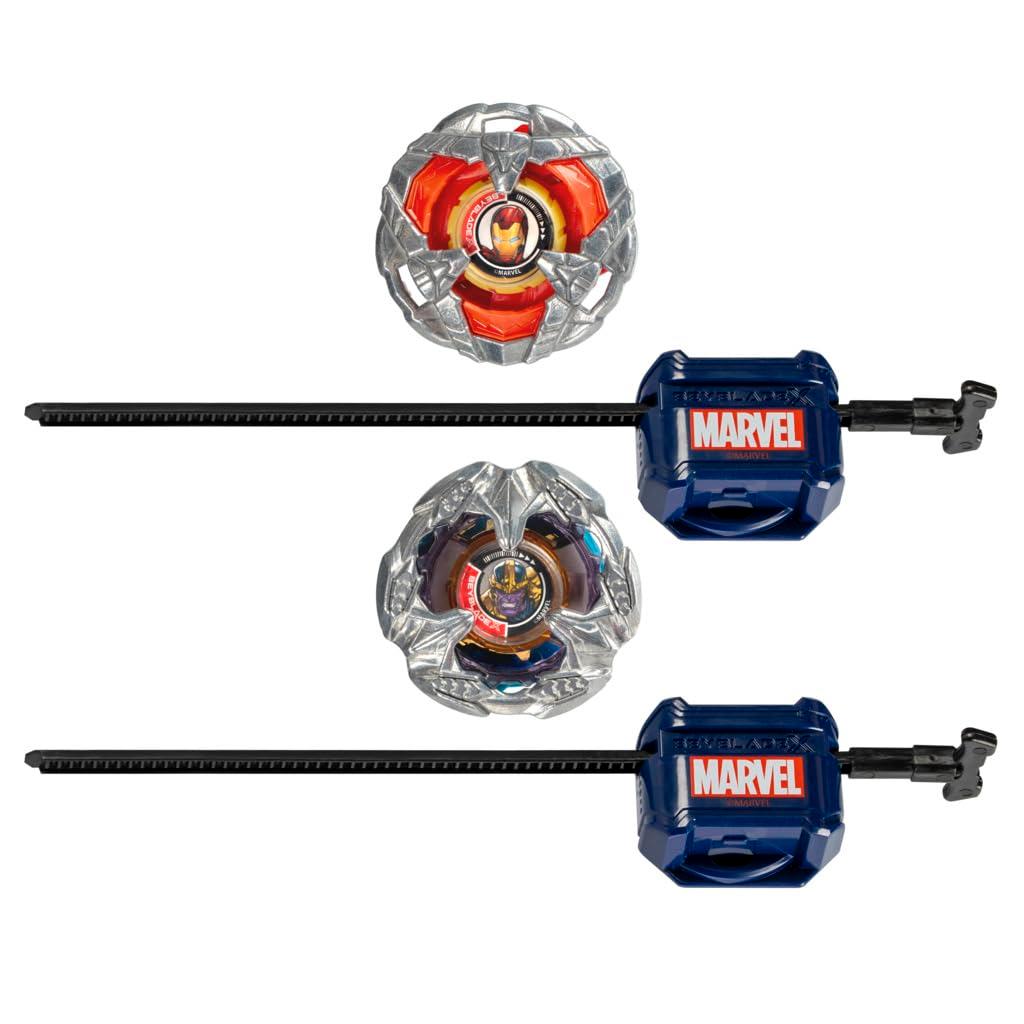 Beyblade X Marvel Collab Iron Man 4-80B vs. Thanos 4-60B Multipack - Image 5