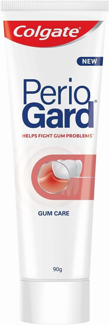 Colgate Gum Protection PerioGard Toothpaste 90grm/3.2oz Helps Fight Plaque Dual Active Formula Helps to Keep Gums Healthy + Colgate Paper Bag Free - Image 2