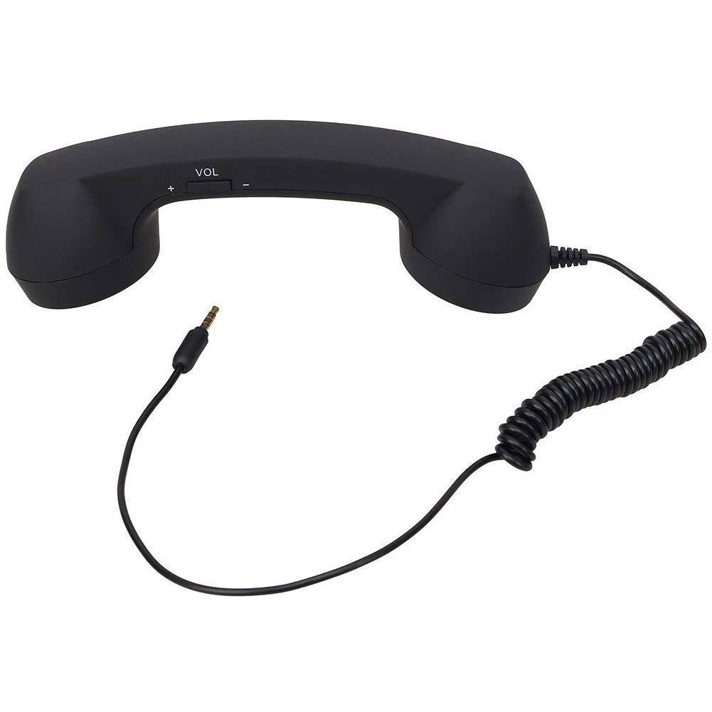 Retro Phone Handset,3.5mm Retro Vintage Telephone Handset Cell Phone Receiver Mic Microphone Speaker for Mobile Phones,Handset Receivers Headphones for Mobile Phones,Computers - Image 5