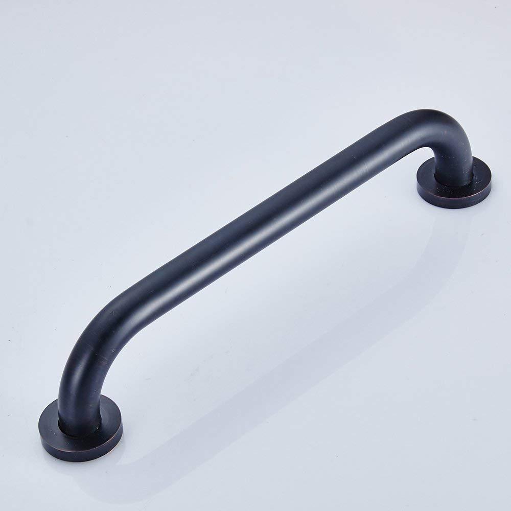 ELLO&ALLO Oil Rubbed Bronze Bathroom Shower Grab Bar, Home Care Bath Hardware (16 Inch) - Image 4