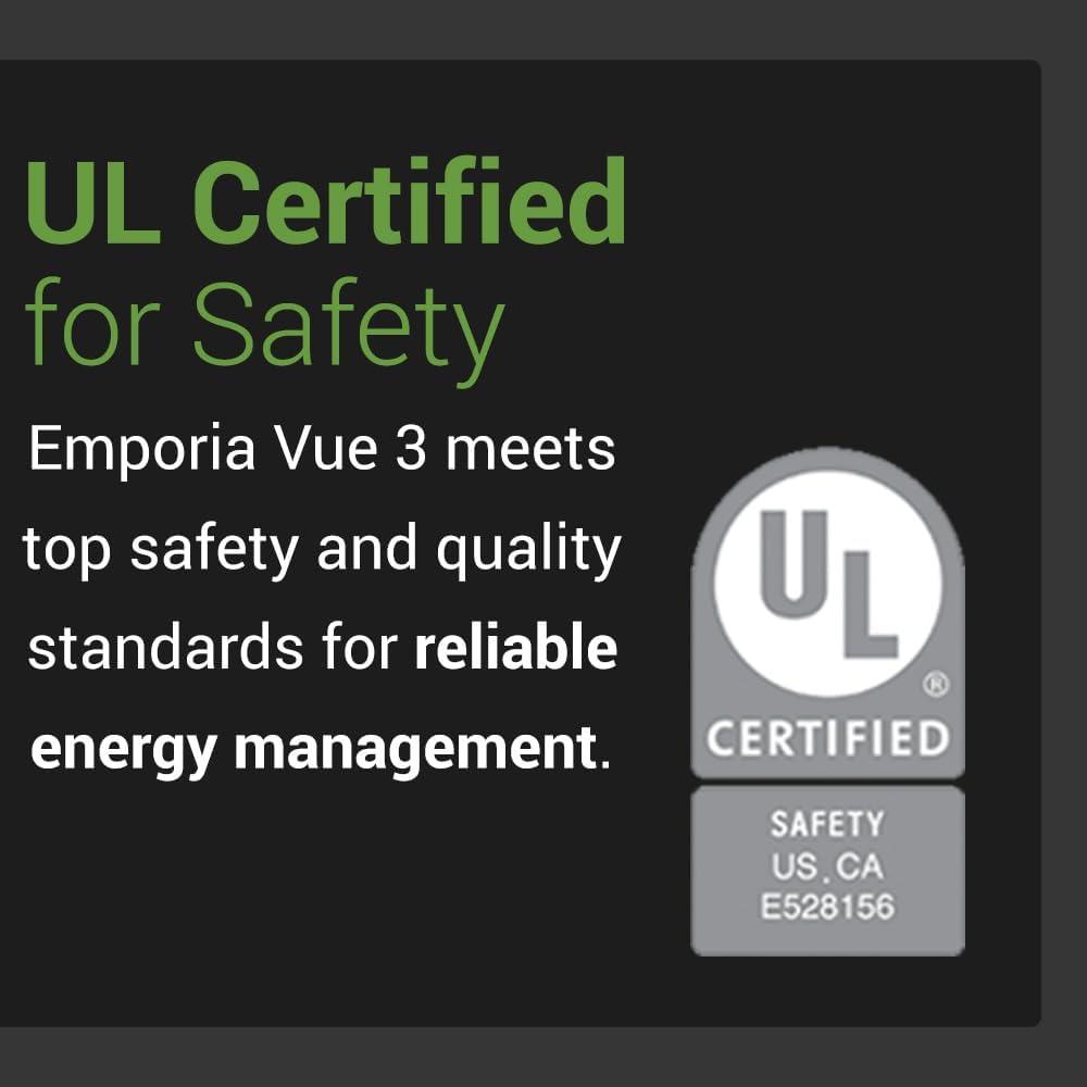 Emporia Vue 3 Home Energy Monitor - Smart Home Automation Module and Real Time Electricity Usage Monitor, Power Consumption Meter, Solar and Net Metering for UL Certified Safe Energy Monitoring - Image 5