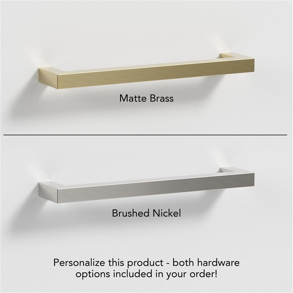 BOWERY HILL 30W Shoe Bench with Drawer in White - Engineered Wood - Image 3
