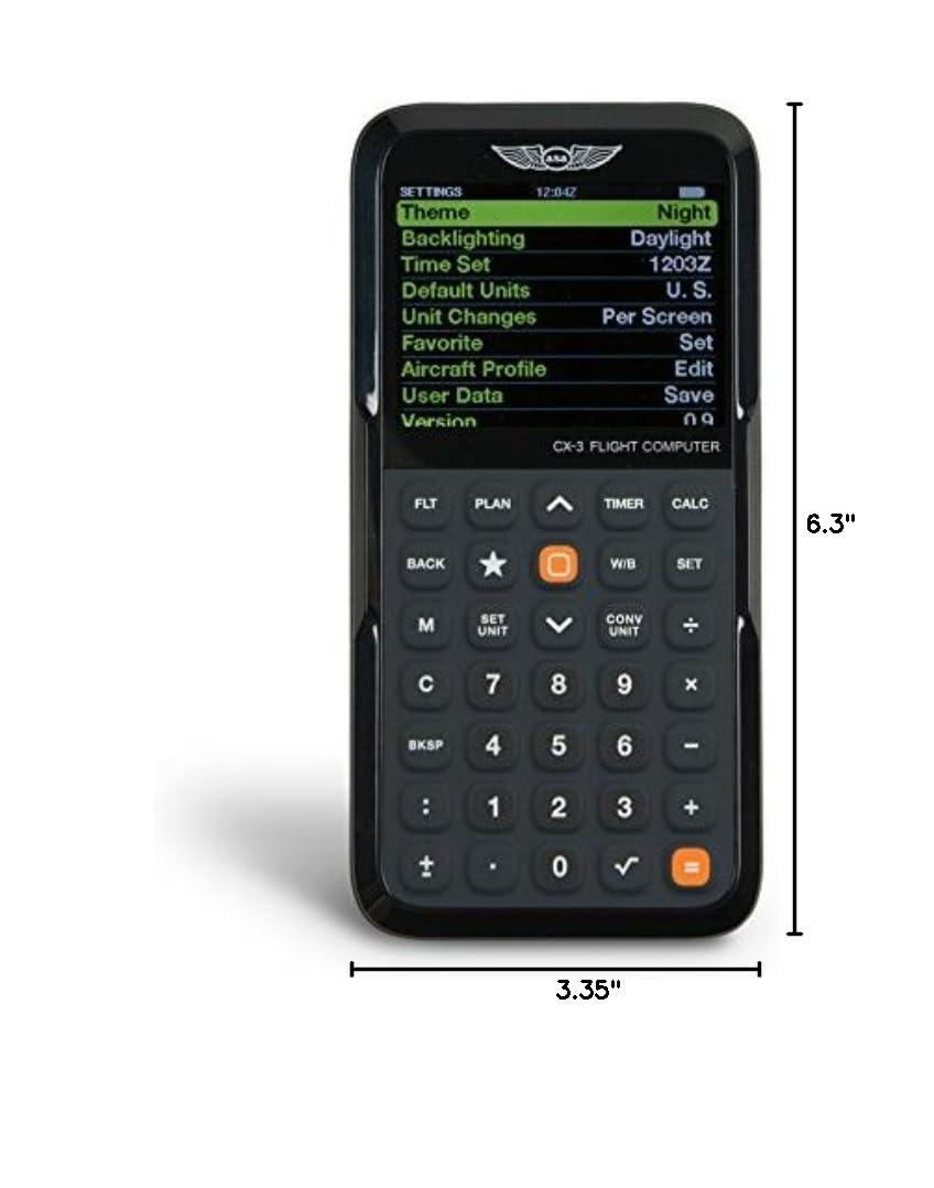 ASA CX-3 Flight Computer – Advanced Electronic E6B for Accurate Flight Planning and FAA Exam Preparation - Image 9