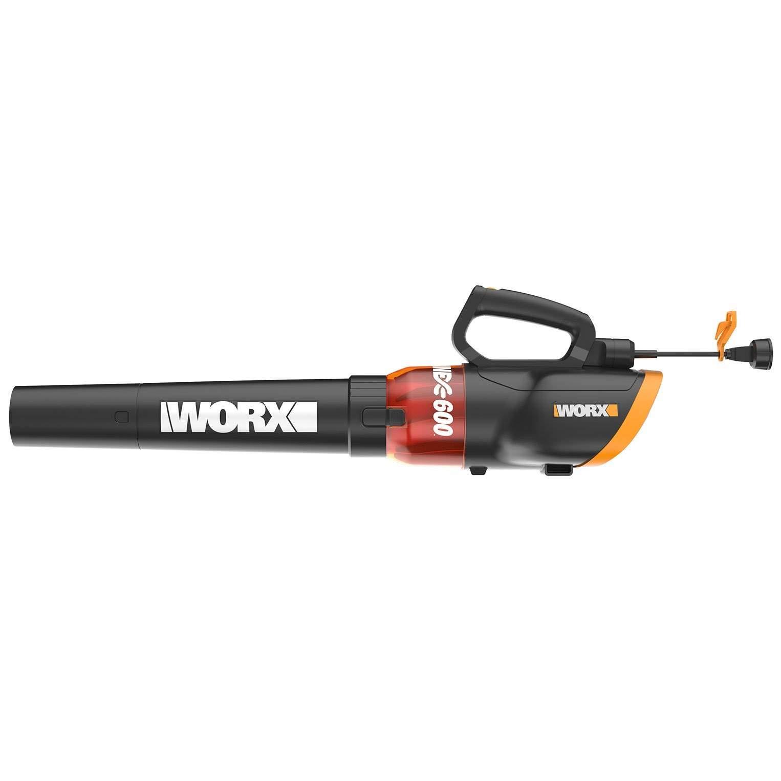 WORX WG520 12 Amp Turbine 600 Electric Leaf Blower - Image 6