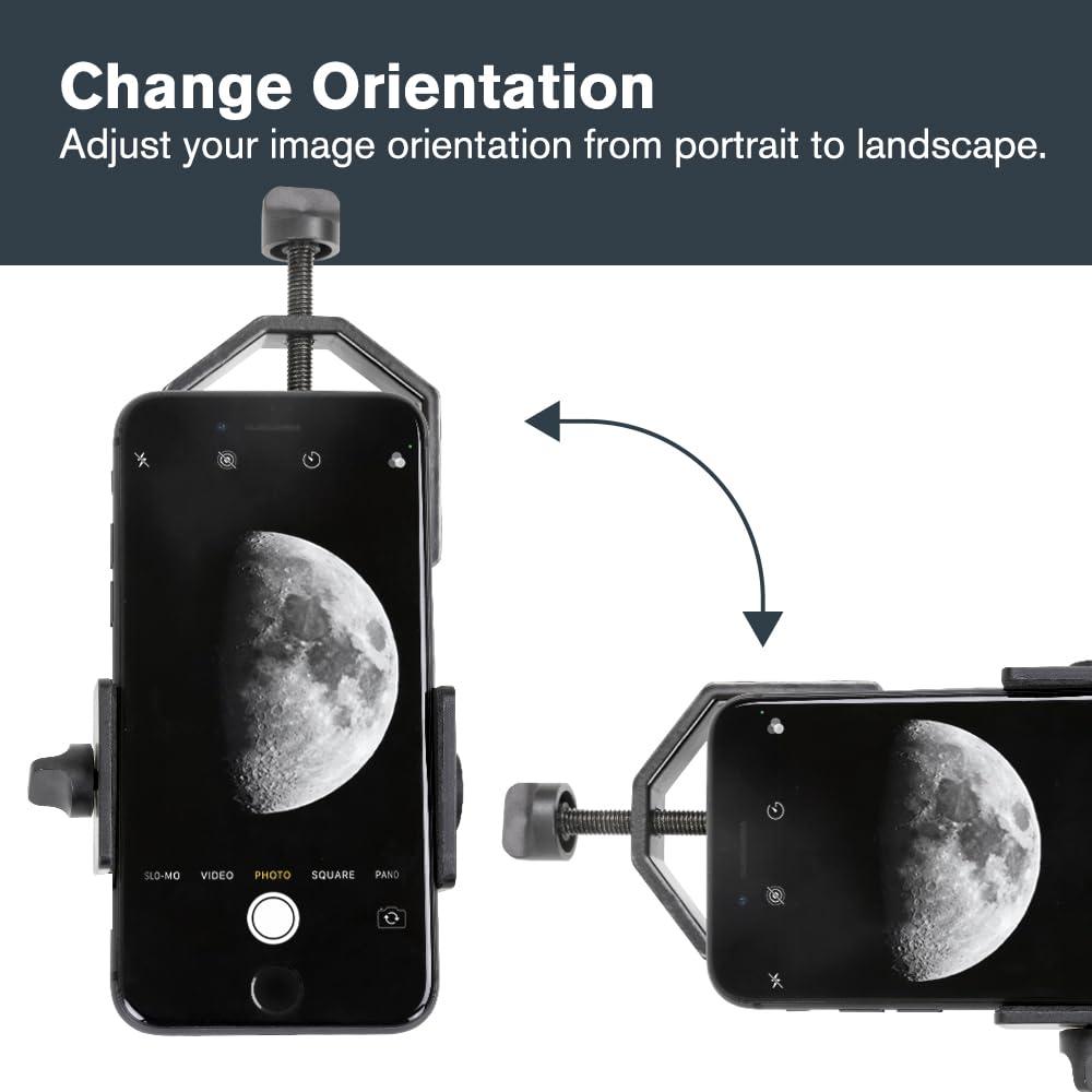 Celestron – Smartphone Adapter and Bluetooth Remote for Telescope, Binoculars & Spotting Scopes – Capture Images & Video Through Your Optics – Simple, Durable, Metal Body - Compact and Travel-friendly - Image 7