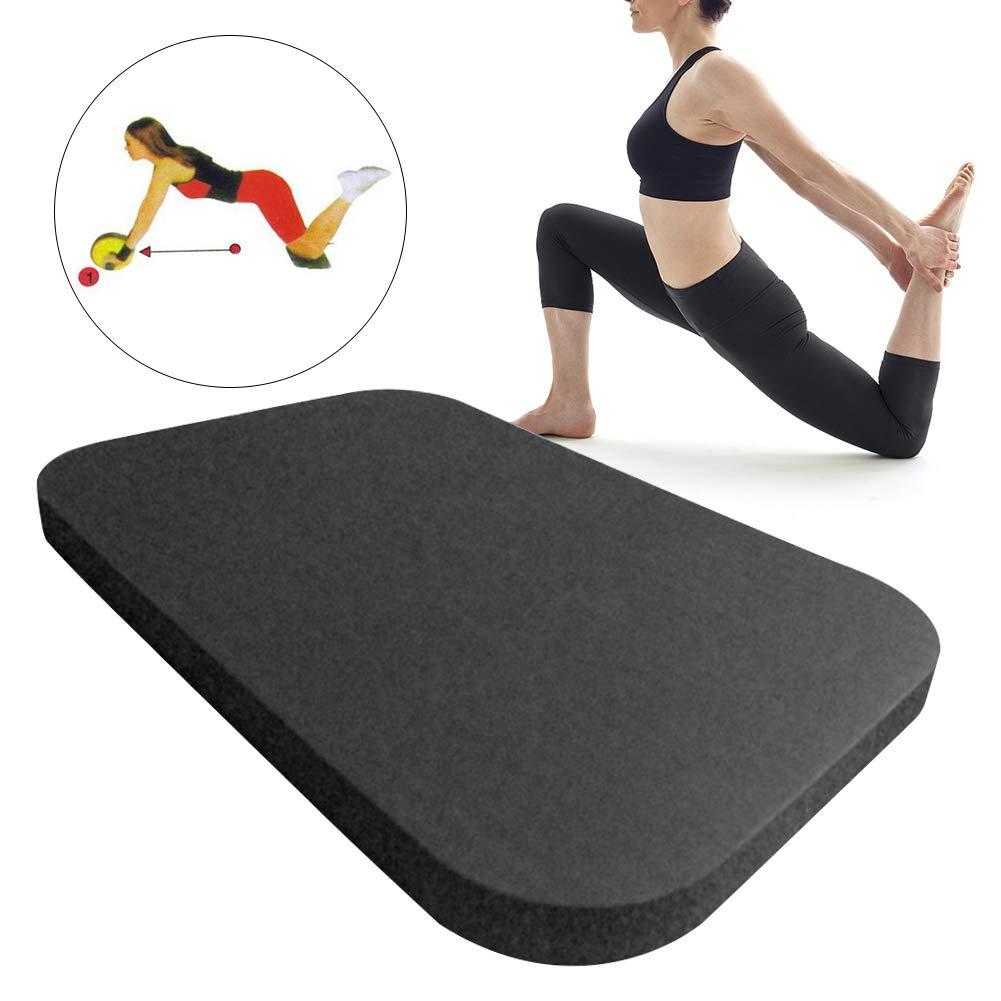 KASCLINO Yoga Knee Pad, Exercise Fitness Yoga Knee Pad Cushion, Foam Floor Exercise Pilates Non-Slip Cushions Wrist Elbow Yoga Knee Pad Sports Mat for Baby Bath, Yoga, Pray, Exercise(Black) - Image 4