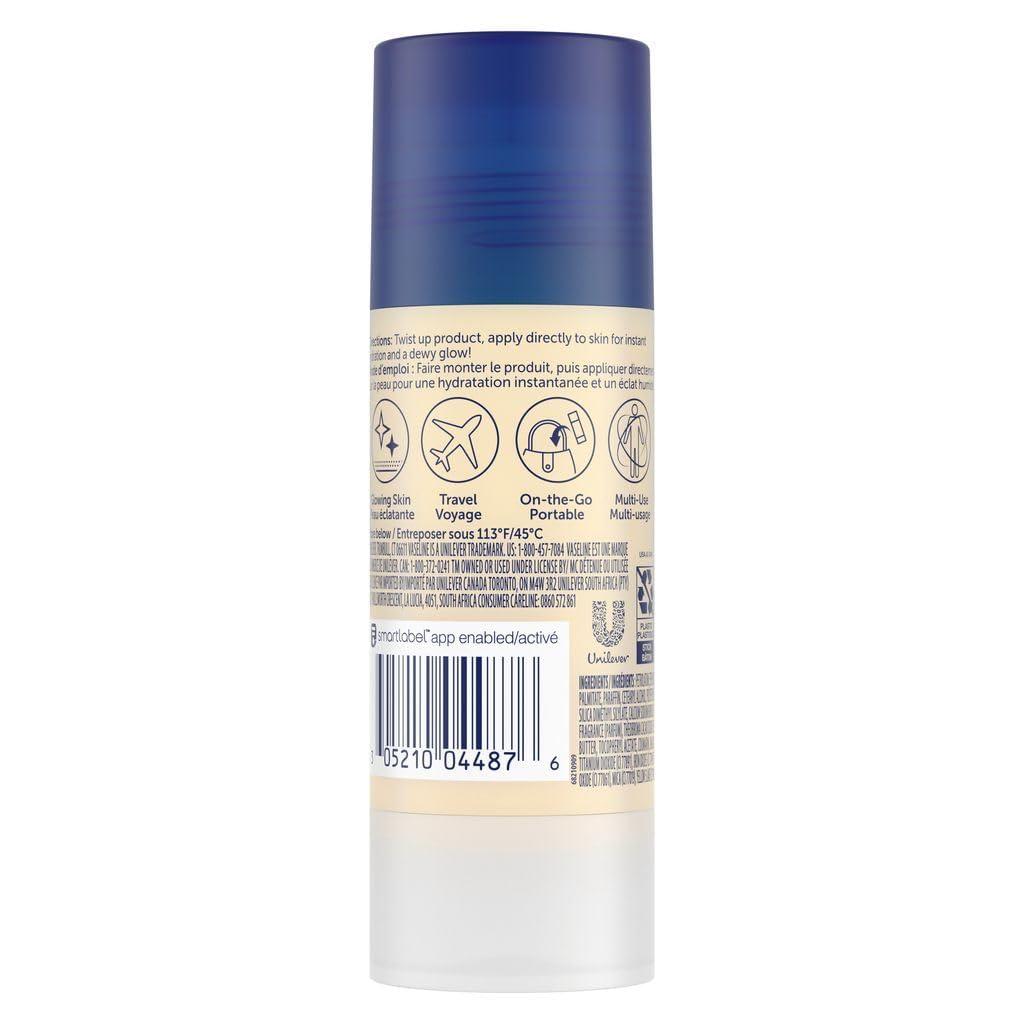 Vaseline Cocoa Shimmer Jelly Stick – Non-Greasy Moisturizer for Glowing Skin, Face & Body Lotion, Travel-Size, 1.4 Oz Ea, Pack of 3. - Image 2
