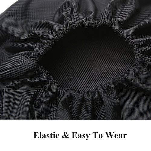 Jron 5 Pairs Premium Reusable Washable Shoe Cover Boot Covers for Contractors (5 Pairs | US 12-14 For Shoes/US 11-13 For Boots, Black) - Image 6