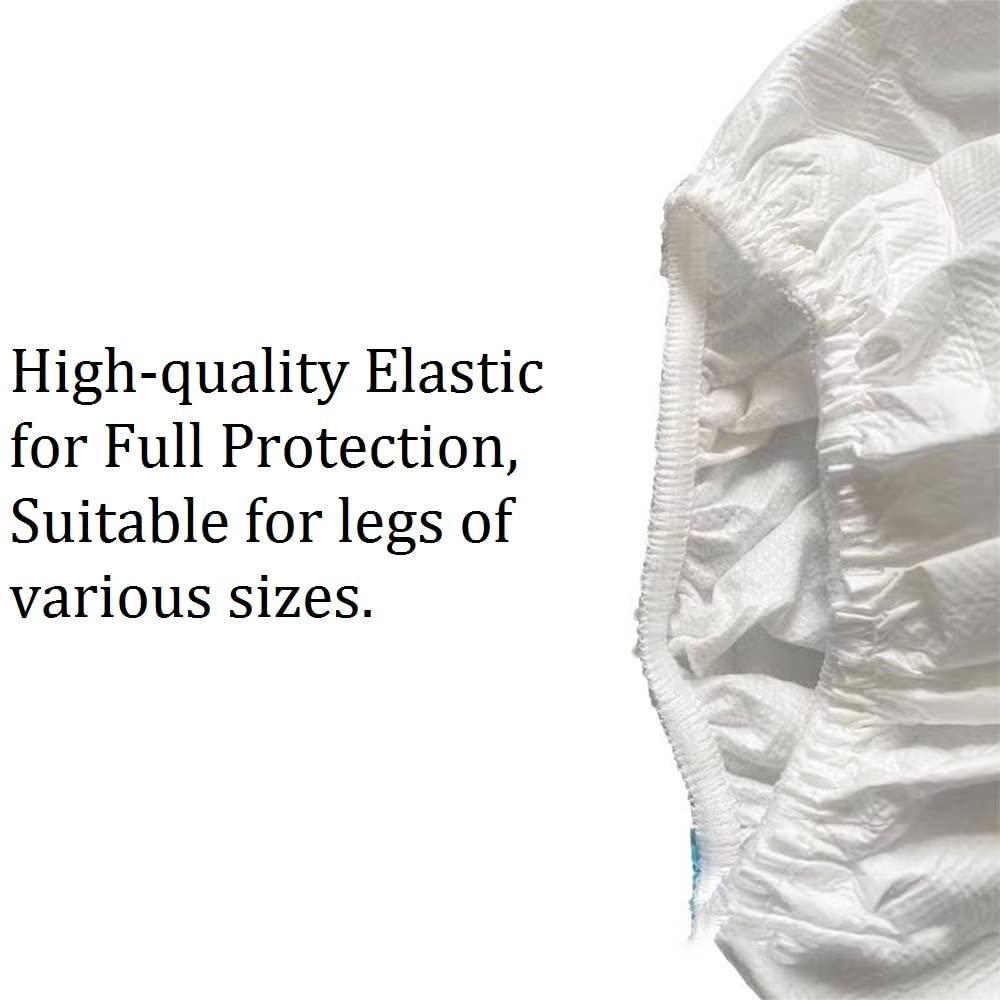 ZMDREAM 6 Pairs Disposable Hazmat Boot and Shoe Covers Knee High Booties Non-Slip and Waterproof White 18 inch Tall - Image 5