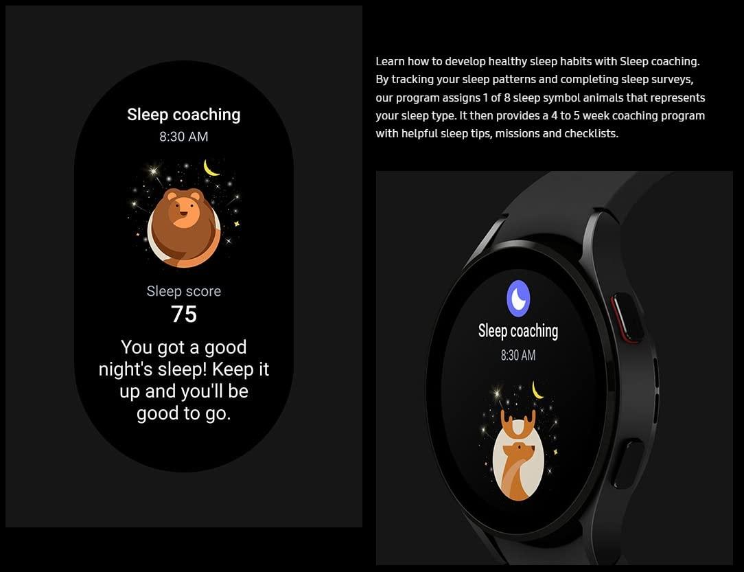 Samsung Galaxy Watch4 Aluminum Smartwatch 44mm LTE - Black (Renewed) - Image 9