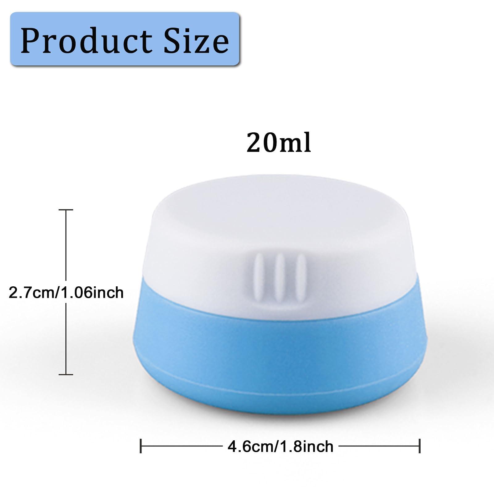 Kitchen GIMS Travel Containers for Toiletries 6 Pack 0.7oz TSA Approved Size Silicone Jars With Lids Leak-proof Accessories for Cosmetic Makeup Cream - Image 4