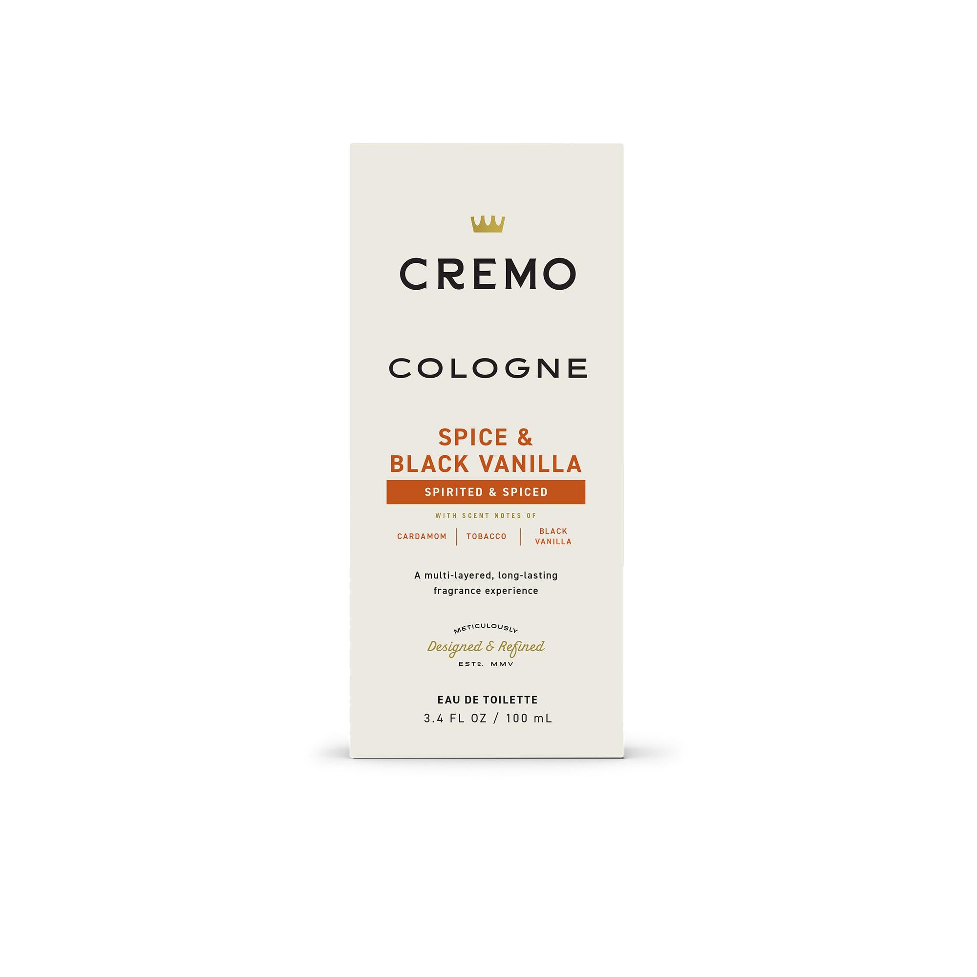 Cremo Cologne for Men - Spice & Black Vanilla Mens Cologne Spray - An Explosion of Vibrant Spices, Dark Woods and Black Vanilla, Fragrances For Men, 3.4 Fl Oz - Image 7