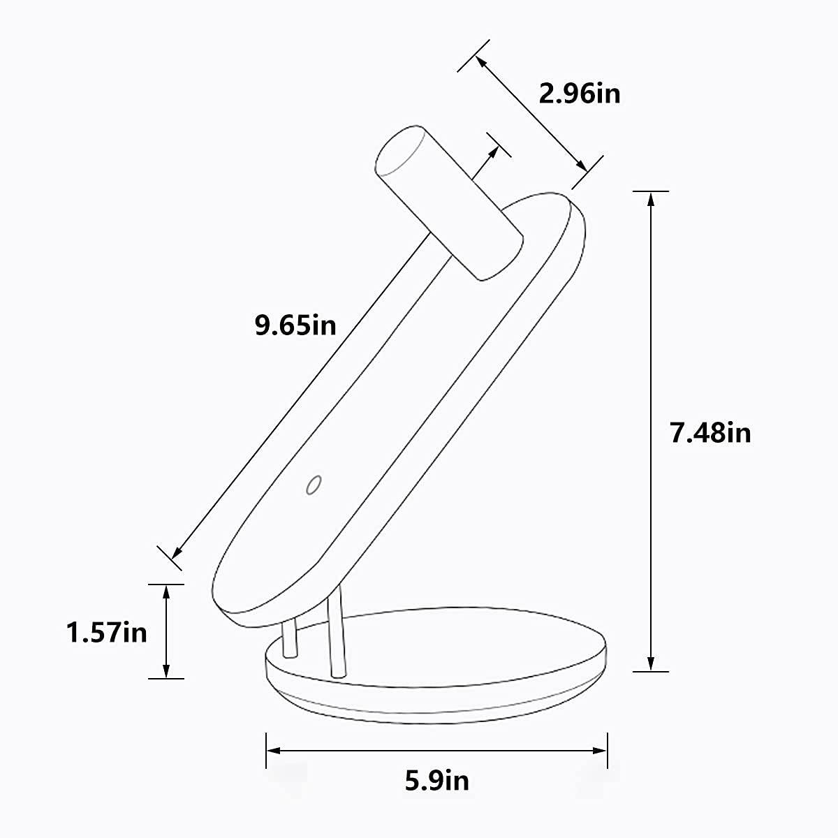 Livoccur Hair Dryer Stand Holder for Dyson Supersonic, Magnetic Hair Dryer Display Stand wood Bathroom Organizer for Dyson Supersonic Hair Dryer Tools, Compatible for All Dyson Supersonic Models - Image 3