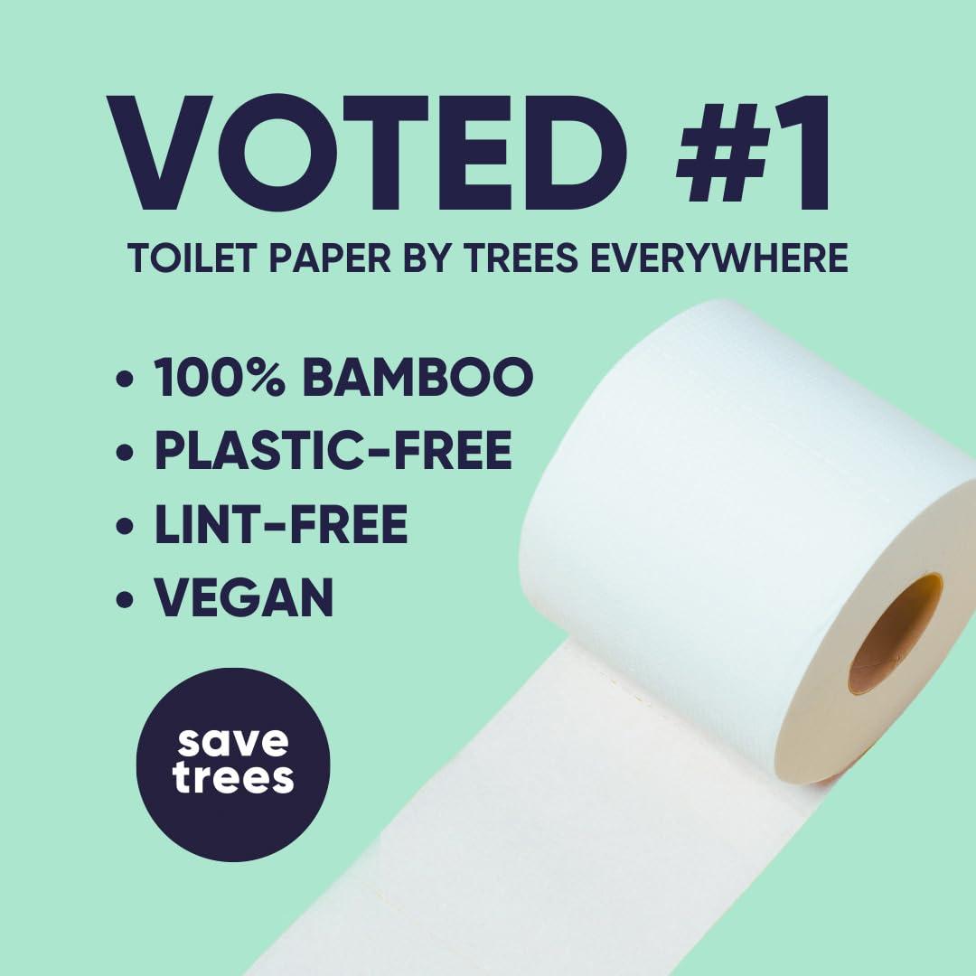 Save Trees Bamboo Toilet Paper -24 Rolls Of Septic Safe Organic Toilet Paper 3-ply, 300 Sheets Per Roll - PFAs Free, FSC Certified, Plastic & Chemical Free - For Home, Boat & RV Use - Image 5