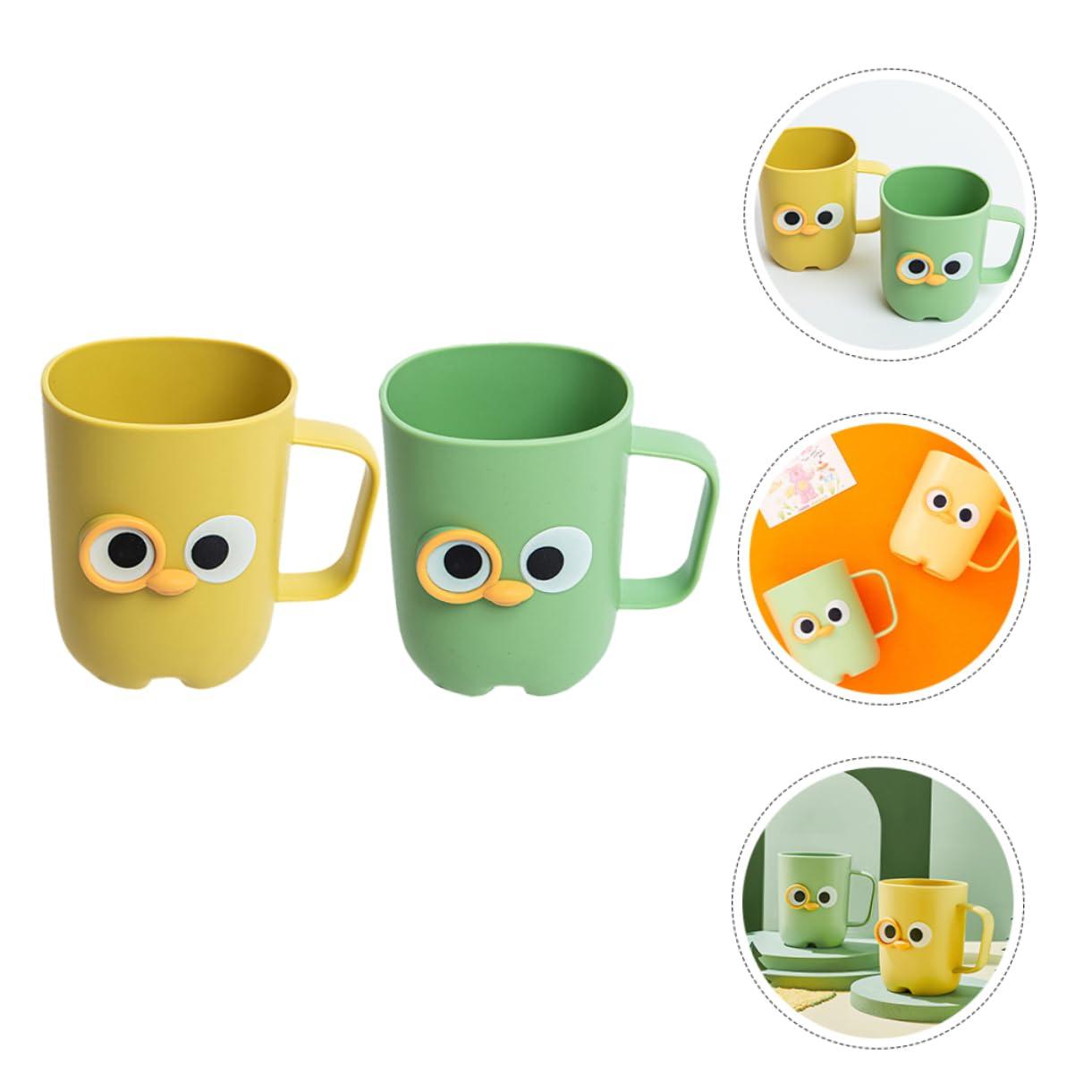 BRIGHTFUFU Toothbrush Storage Cup Toothbrush Cup Holder Plastic Cartoon Design Reusable for Boys and Girls Adults - Image 7