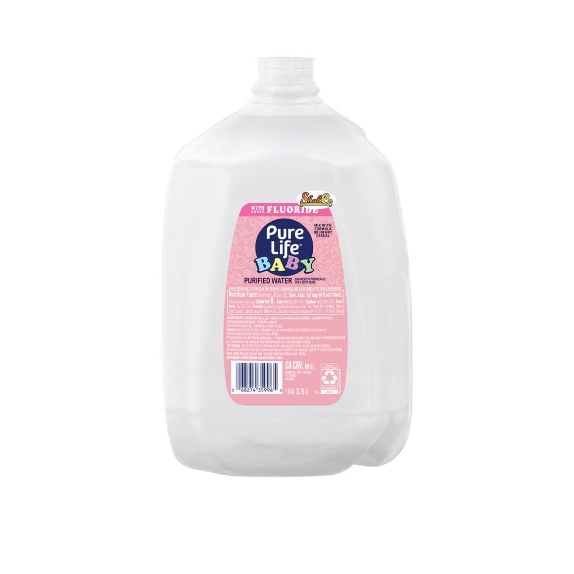 Pure Life Baby Purified Water, 1 Gallon 4 Jugs - Image 3