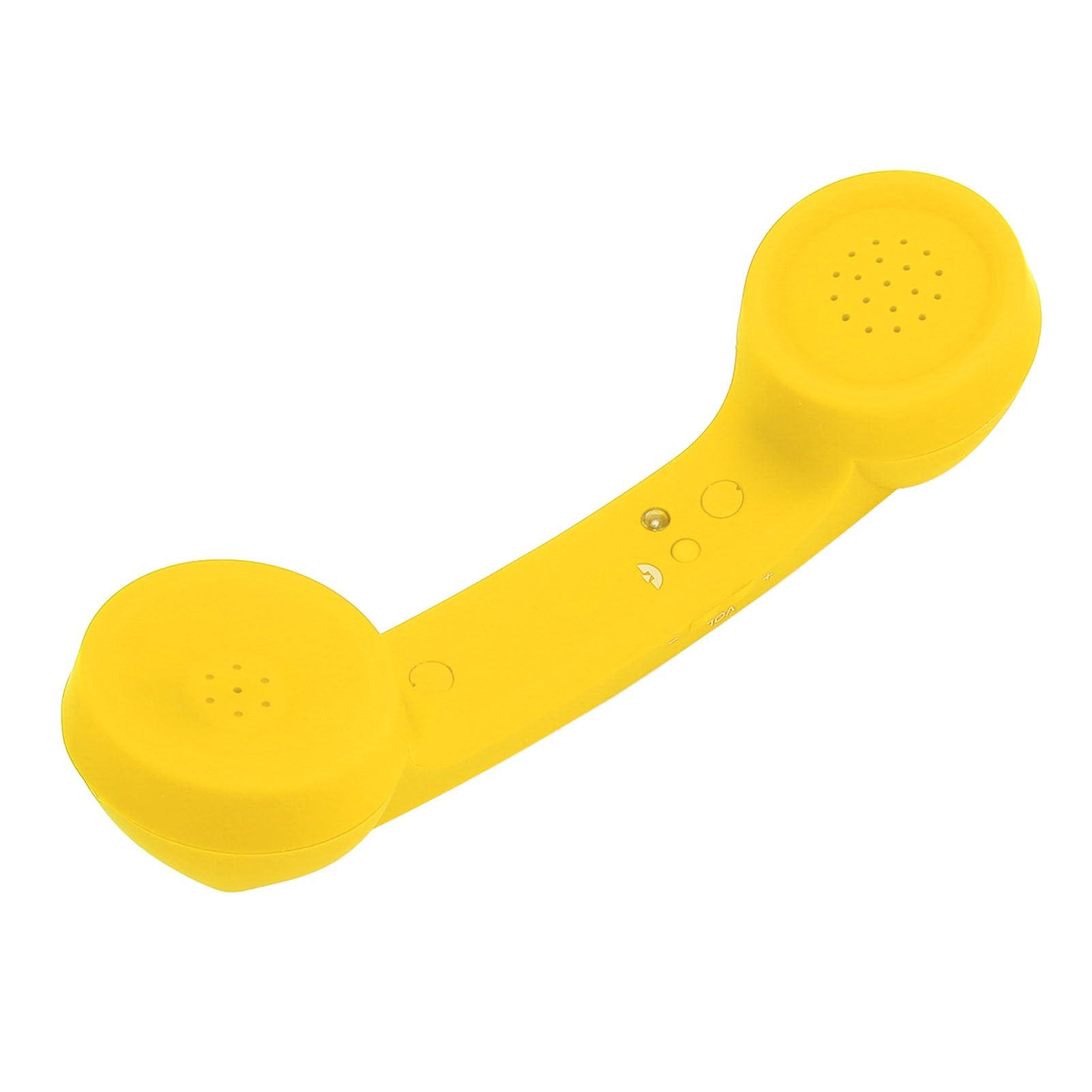 Retro Phone Handset with Bluetooth, Radiation Proof Handset Receivers for Cell Phone with Comfortable Call, Classic Vintage Cordless Telephone Handset Mic Headphones