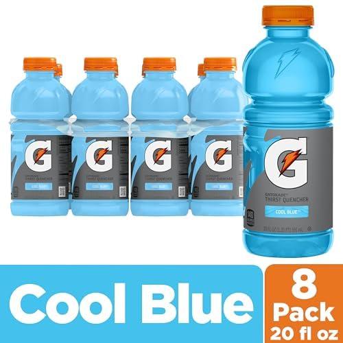 Gatorade Thirst Quencher Sports Drink, Cool Blue, 20oz Bottles, 8 Pack, Electrolytes for Rehydration - Image 4