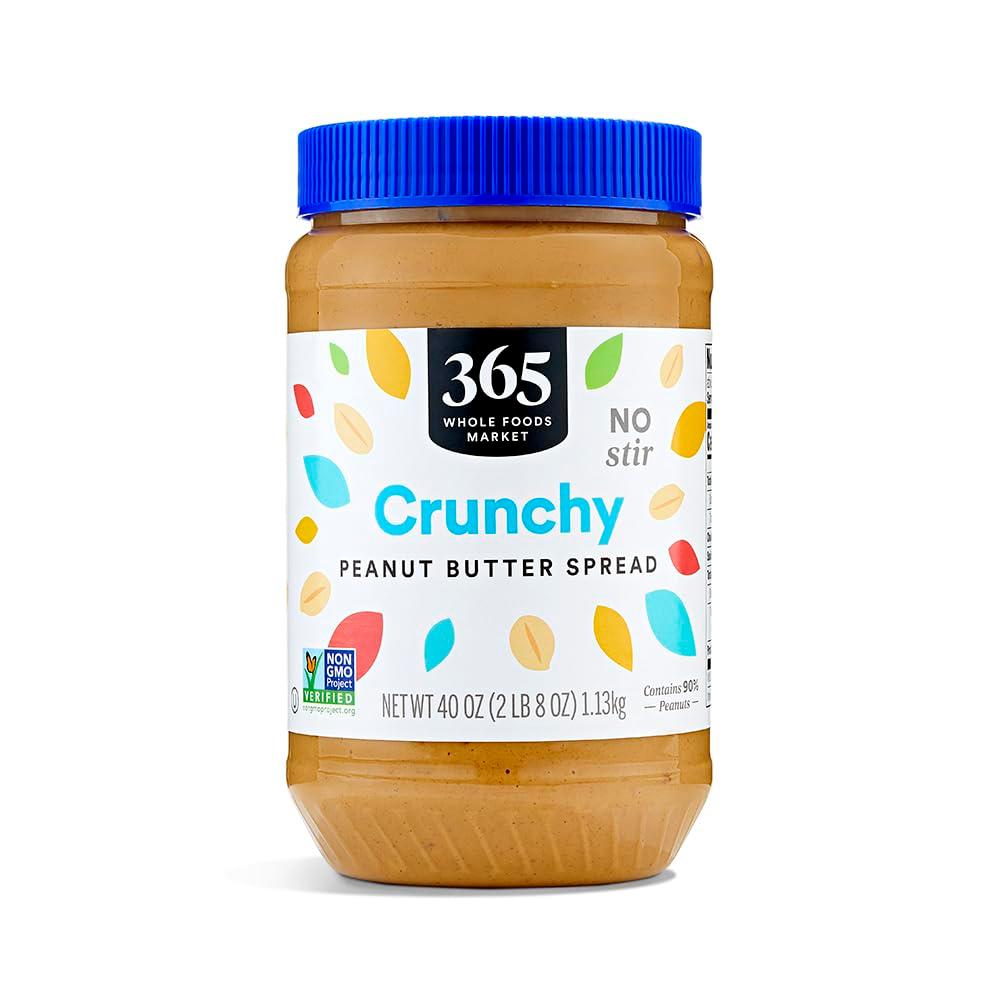 365 by Whole Foods Market, Peanut Butter Spread, Crunchy No Stir, 40 Ounce