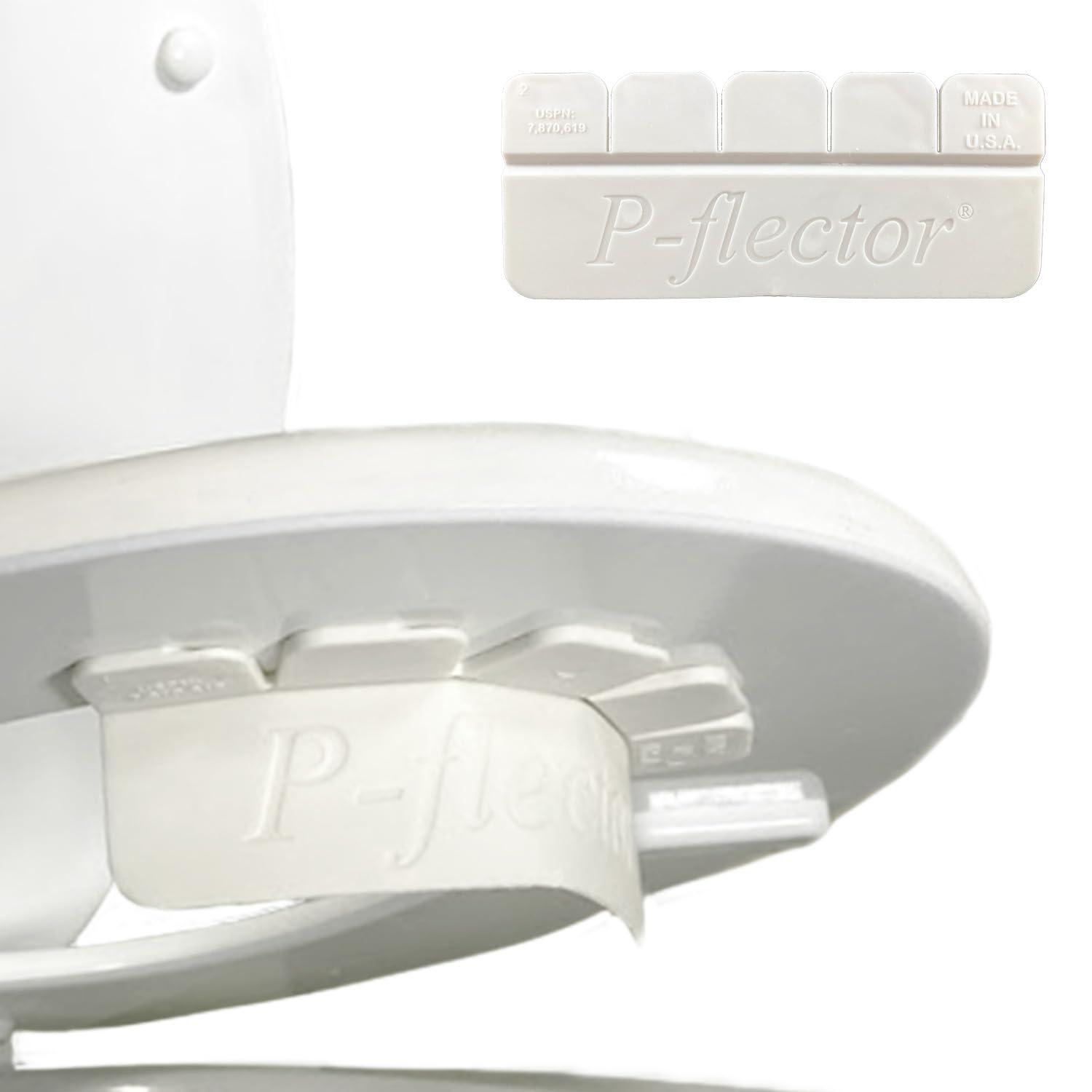 P-flector® Toilet Seat Urine Guard (1-Pack) - Pee Splash Guard for Potty-Training Kids, Adults, Seniors & Special Needs Individuals - Fits Round, Elongated & Curved Toilet Seats