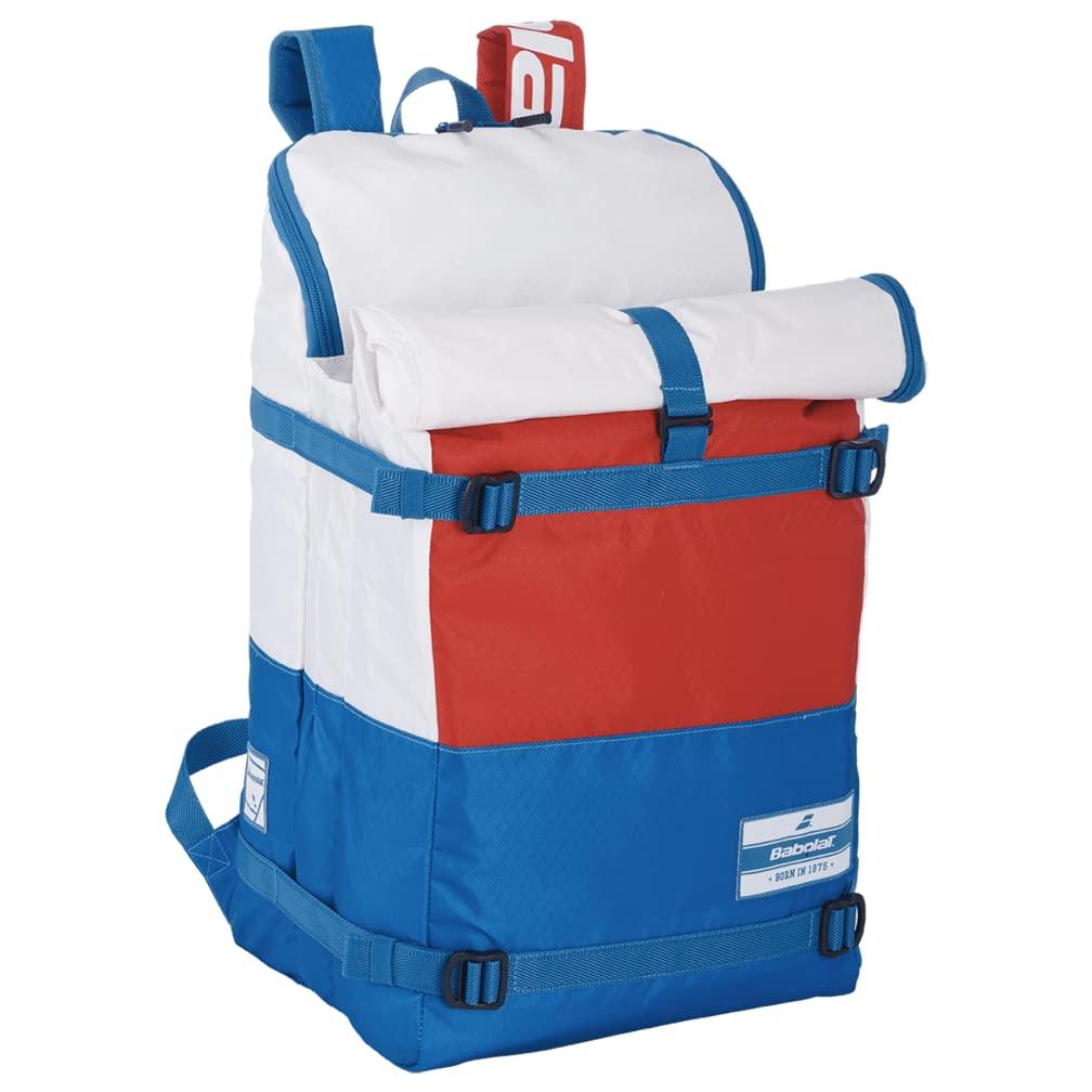 Babolat EVO 3 + 3 Tennis Backpack (White/Blue/Red)
